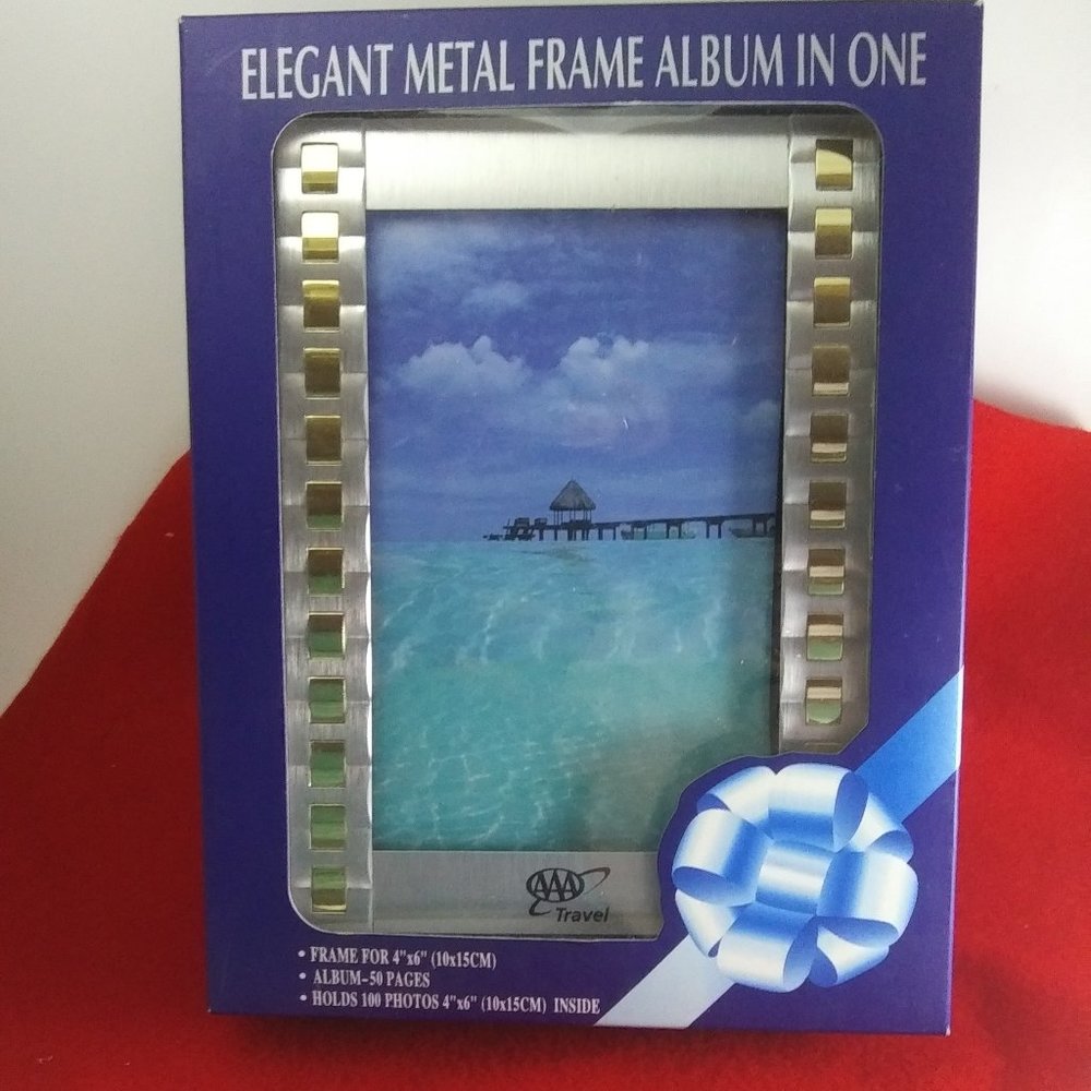 New AAA Travel Agency  metal front  FRAME/PHOTO